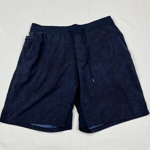 Lululemon Men's T.H.E.‎ Linerless Short 9" Size Large Blue LM7AGCS